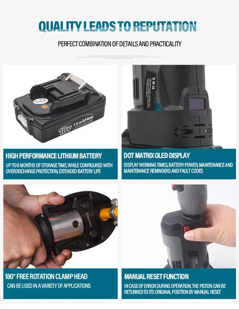 Power Tools Hydraulic - 2026/Доступен образец Zupper PZ-1930: Гидравлический пресс-инструмент