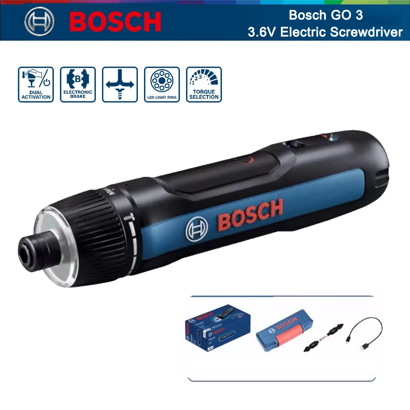 Power Tools Hand Tools - Электрическая отвертка BOSCH Go 3, профессиональная
