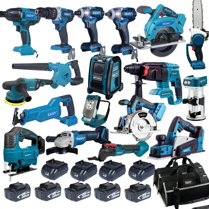 Power Tools Combo Kits - Набор электроинструментов 21 В, электрический молоток,
