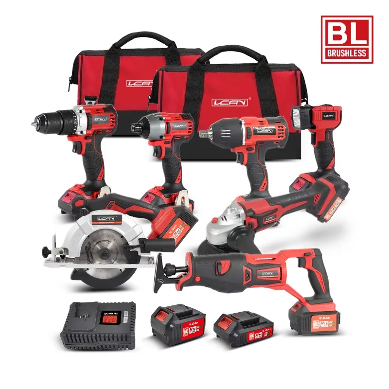 Power Tools Combo Kits - VCANTIGER Беспроводной набор электроинструментов с литиевой